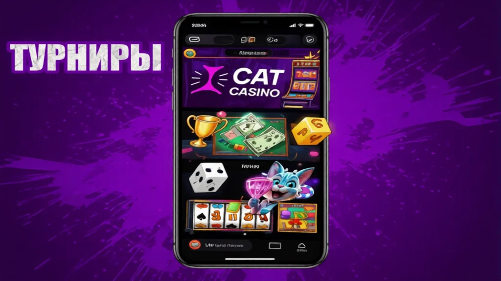 Cat Casino ежедневные турниры по слотам.